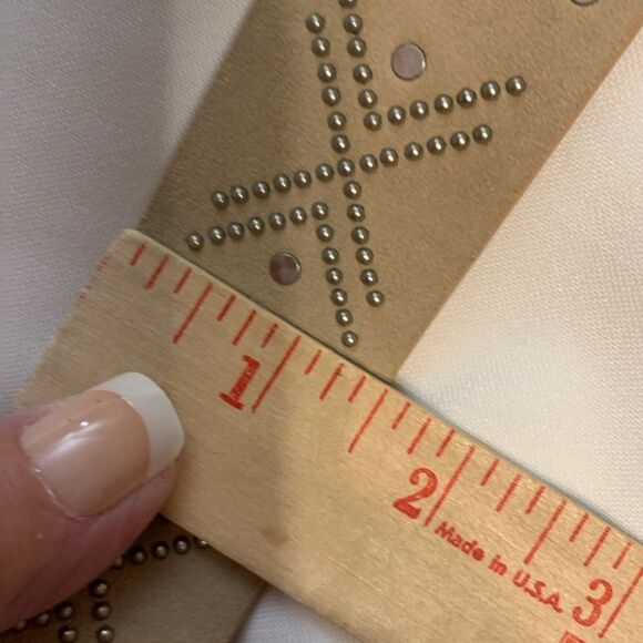 Universal Thread ladies Small Belt brushed nickel with beading detail NEW - Picture 7 of 8